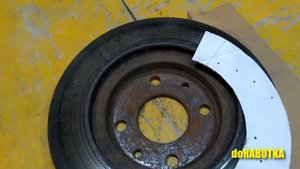 Перфорация тормозных дисков своими руками на Лада Калина. #doRABOTKALINA doRABOTKA