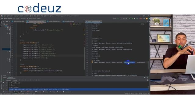 #35 Java JDBC Library project - Student Profile menu смотреть онлайн