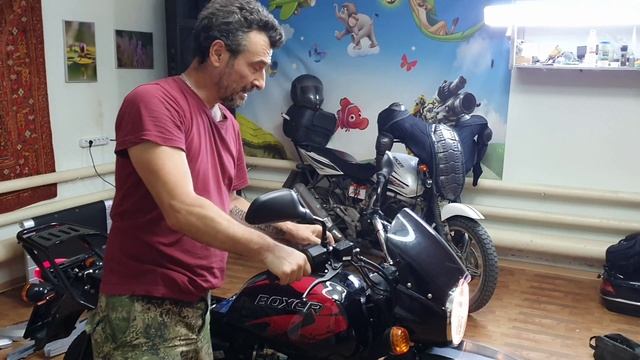BAJAJ Boxer BM 150 X Disk - вторая часть промазки и протяжки. 18+ смотреть онлайн
