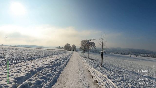 Erster Schnee Schweiz Wunderland | Laufband Laufen | Virtual Run #62 смотреть онлайн