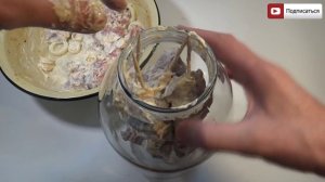 Шашлык в духовке в банке - видео рецепт