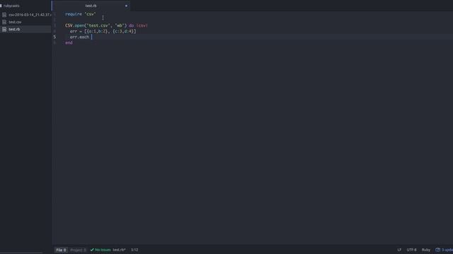 Ruby Tutorial #1: Array of Hashes to CSV file