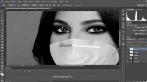 Vector art Elissa  / Prevention of corona virus - photoshop tutorial