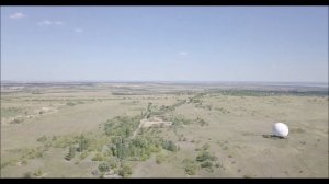 НЛО - шар в заброшенной военной части.