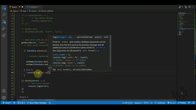 CRUD Tutorial Using React Native + Firebase | Firebase Firestore Tutorial | Read function Part 2/2 смотреть онлайн