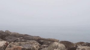 Niebla en la Playa de El Palo de Málaga. Туман на пляже в Эль Пало