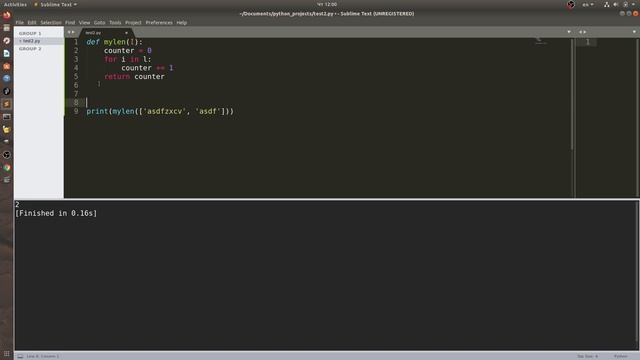 Пишем свою функцию len. Упражнение. Уроки Python. Александр Килинкаров