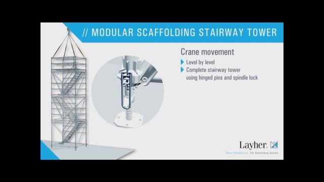 Layher Modular Scaffolding Stairway Tower - Safer and faster смотреть онлайн