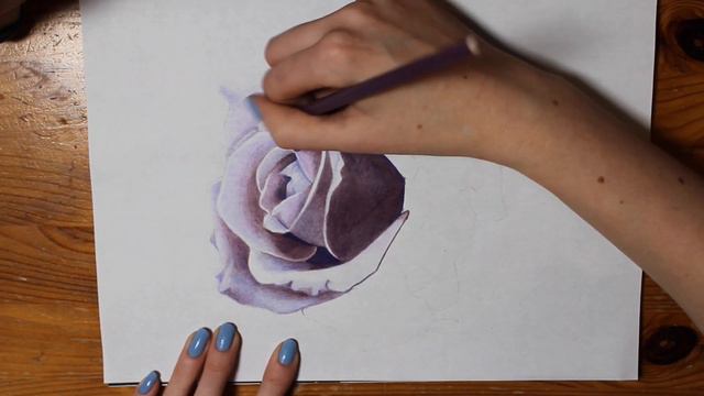 Speed Drawing: A Purple Rose смотреть онлайн