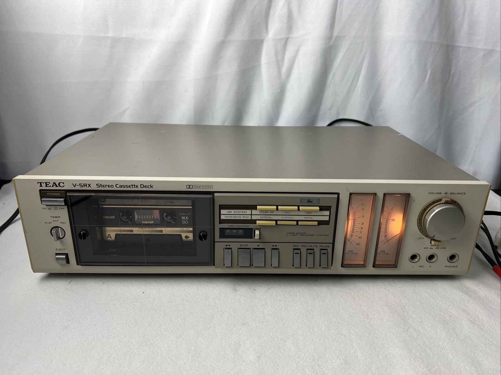 Винтажная кассетная дека Teac V-5RX, 4-дорожечная, 2-канальная стереосистема-Япония-1981-год