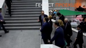 Гефест Проекция выполнила инсталляцию 3D Mapping интерактивный стол и виртуального промоутера