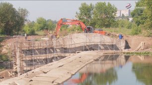 В Серпухове начат капитальный ремонт плотины на Наре