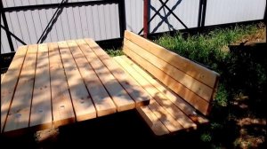 Делаю садовый стол и скамейки часть 3