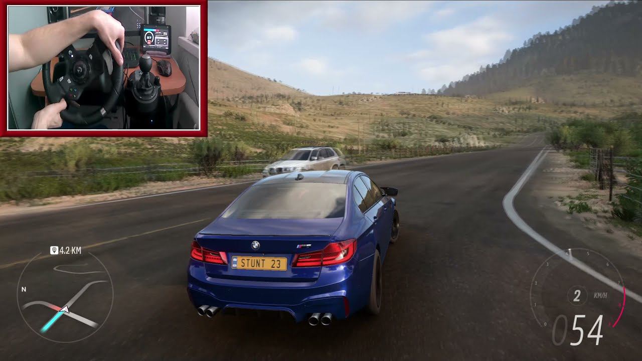 BMW M5 - Forza Horizon 5 | Logitech g920 gameplay