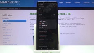 SONY Xperia 1 Mark III - Как настроить звуки в основном режиме камеры SONY Xperia 1 Mark III