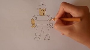 Как ПРОСТО нарисовать ЧЕЛОВЕЧКА ИЗ РОБЛОКС/471/How easy it is to draw MAN FROM the ROBLOX