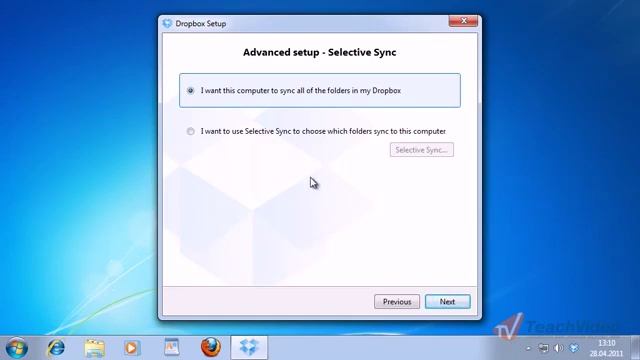 Установка Dropbox с настройкой дополнительных параметров смотреть онлайн