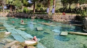 Экскурсия в Памуккале. Бассейн Клеопатры. Озеро Салда. Турция 2021.