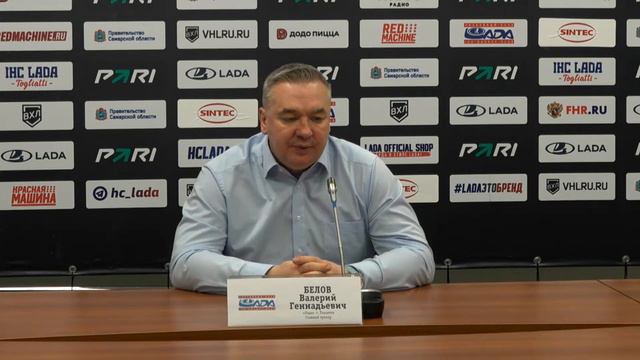 "Лада" (Тольятти) - "АКМ" (Тульская область) | пресс-конференция | Валерий Белов смотреть онлайн