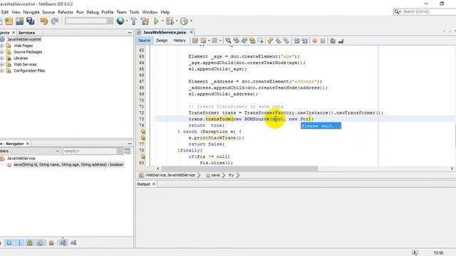 Write Xml file using Webservice Java PI