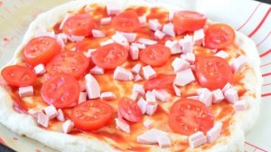 Пицца с перепелиными яйцами