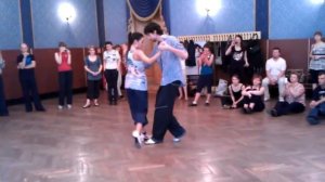 Virginia y Jonny.  Связки с украшениями для обоих партнёров. "NEVSAYA MILONGA 2012".