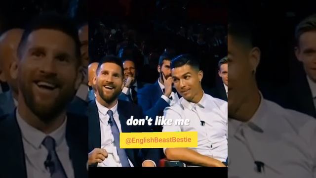 "People who don't like me gonna see me more  here " English speech by Ronaldo