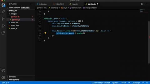 Создаём красивый параллакс-эффект | HTML, CSS, JS