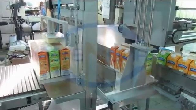 Оборудование для групповой автоматической упаковки продукции с подложками