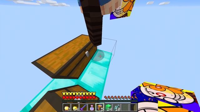 Я ПРОЖИЛ 100 ДНЕЙ НА 1 ЛАКИ БЛОКЕ! ЛАКИ БЛОК СОЛНЦЕ И ЛУНА ФНАФ В МАЙНКРАФТ смотреть онлайн