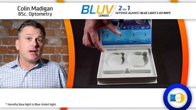 Линза BLUV с защитой от вредного синего света смотреть онлайн