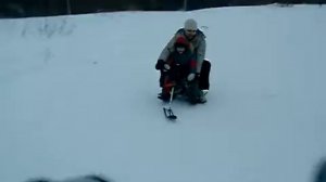Как сделать детский снегоход (буран) своими руками, прикол, ржач