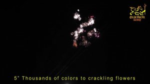 5" Thousands of colours to crackling flowers