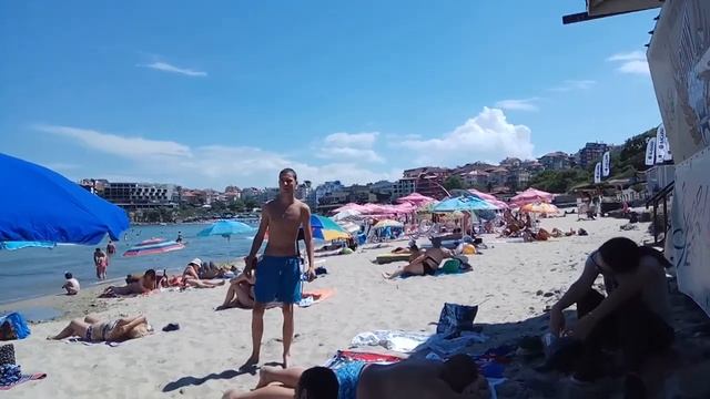 Пляж города Созополь, Болгария.