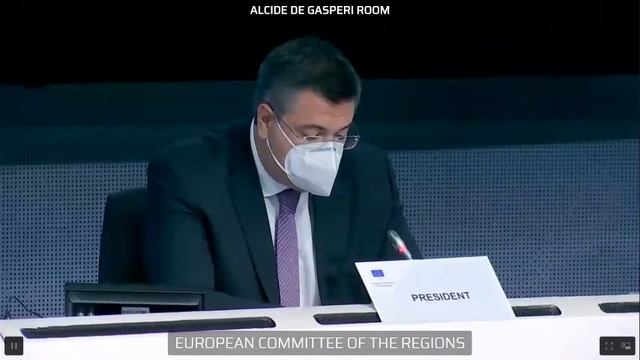 Debate on the Green Deal with Commissioner Frans Timmermans CoR Plenary Session смотреть онлайн