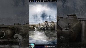 Обзор живых обоев на телофон, тема:World of Tanks.