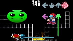 Friday Night Funkin' Fire In The Hole (Lobotomy Dash Funkin V1) Lobotomy Geometry Dash 2.2 (FNF Mod