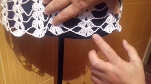 Пляжная летняя туника крючком. Часть 2.