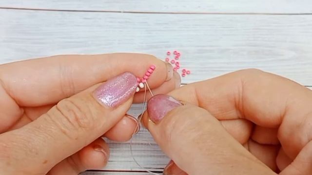 Кошачьи ушки из бисера крестиком / ушки котика из бисера туториал