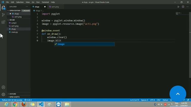 Pyglet Tutorial Python for Beginners | Pyglet Module| Create Window, Add Image, Audio file, Keyboar