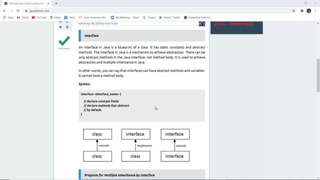 Defining and Implementing Interfaces in Java