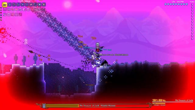 Terraria beating expert devourer of gods смотреть онлайн