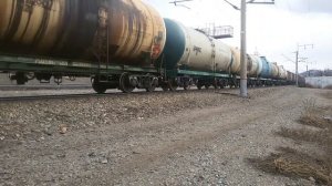 Электровоз 3ЭС5К 898.С грузовым поездом. Вос. Сиб. ж.д.