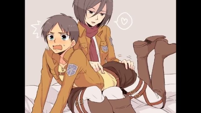 Микаса и Эрен смотреть онлайн