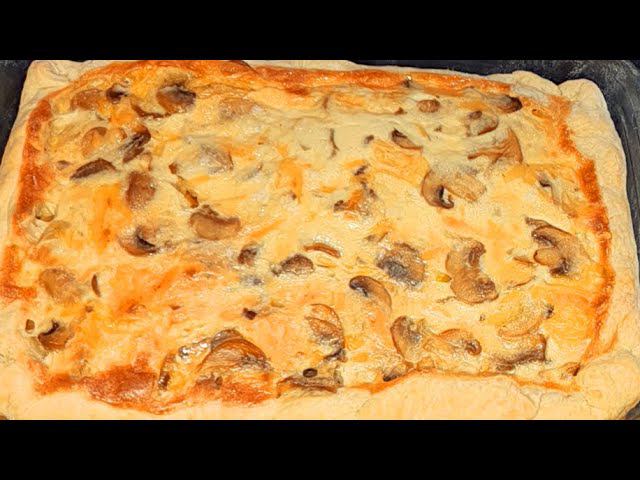 Пирог из слоеного теста с грибами смотреть онлайн