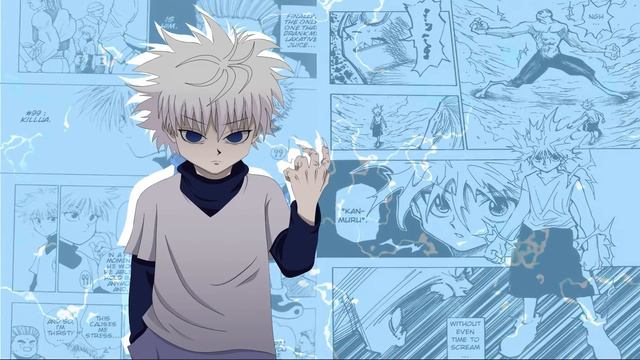 Киллуа Золдик с Поднятой Рукой | Hunter × Hunter – Живые Обои