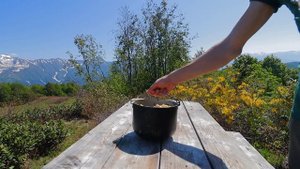 ПЕШИЙ ПОХОД ?️ В ГОРЫ СОЧИ ?️С НОЧЕВКОЙ Красная поляна -Гора Ачишхо-Hiking in the mountains of Soch