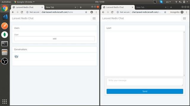 Real Time Chat with Laravel, Node.js, Redis and Socket.io смотреть онлайн