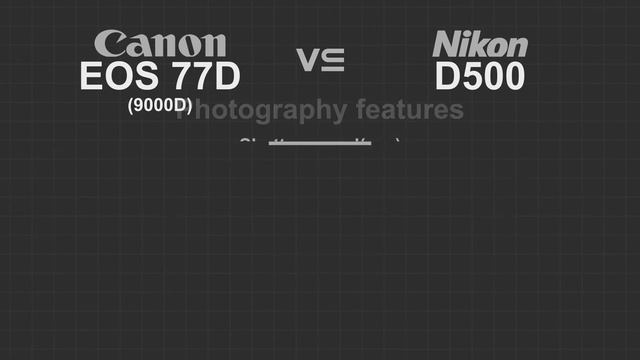 Canon EOS 77D vs Nikon D500 смотреть онлайн
