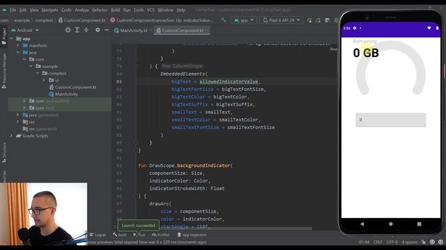 Custom UI Component with Jetpack Compose & Canvas | Part #4 - Final Touch смотреть онлайн